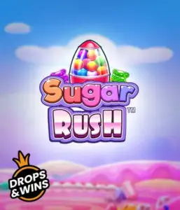 Dive into the sweet world of Sugar Rush by Pragmatic Play, showcasing a vibrant candy dispenser set against a dreamy background of candyland. This graphic portrays the playfulness of the slot, highlighted with bright candies and engaging typography. Great for those with a sweet tooth, delivering endless entertainment. 